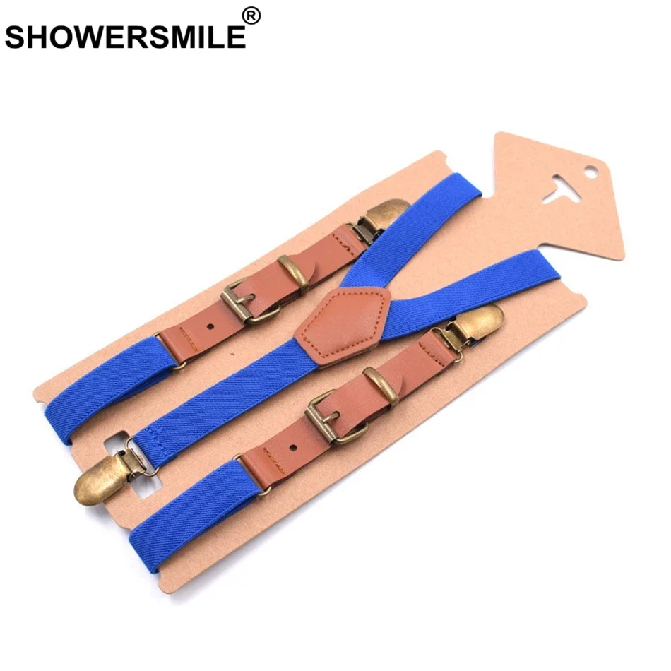 Showersmile мужские кожаные подтяжки - Фотография_2