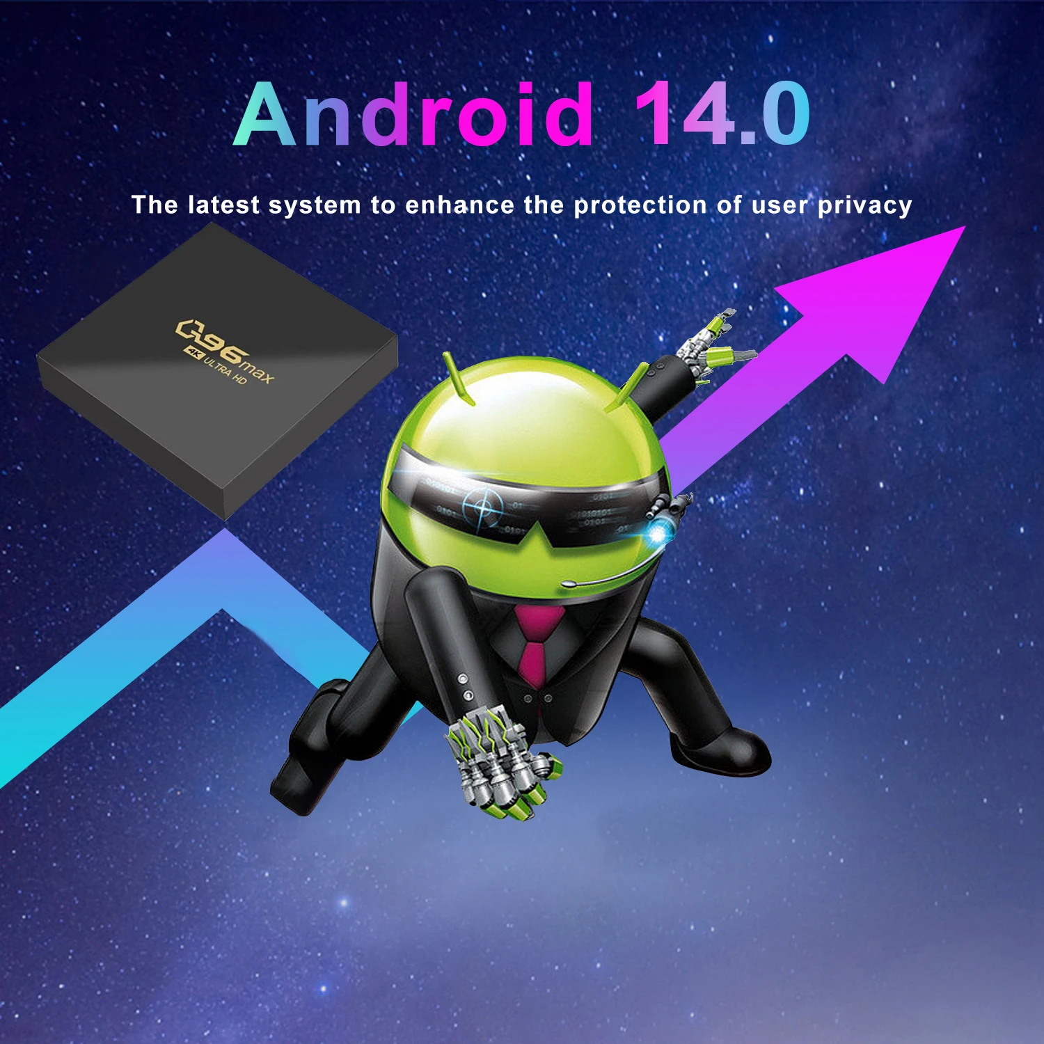 Q96 max smart tv box 4g wifi телеприставка 8 гб 128 гб android 14 - Фотография_6