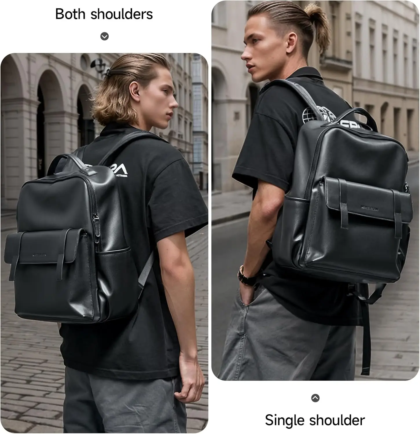 Кожаный рюкзак для мужчин - Фотография_6