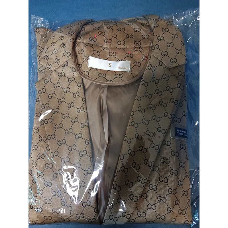 Женские деловые костюмы из высококачественной ткани с брюками и пиджаком - Фотография_6