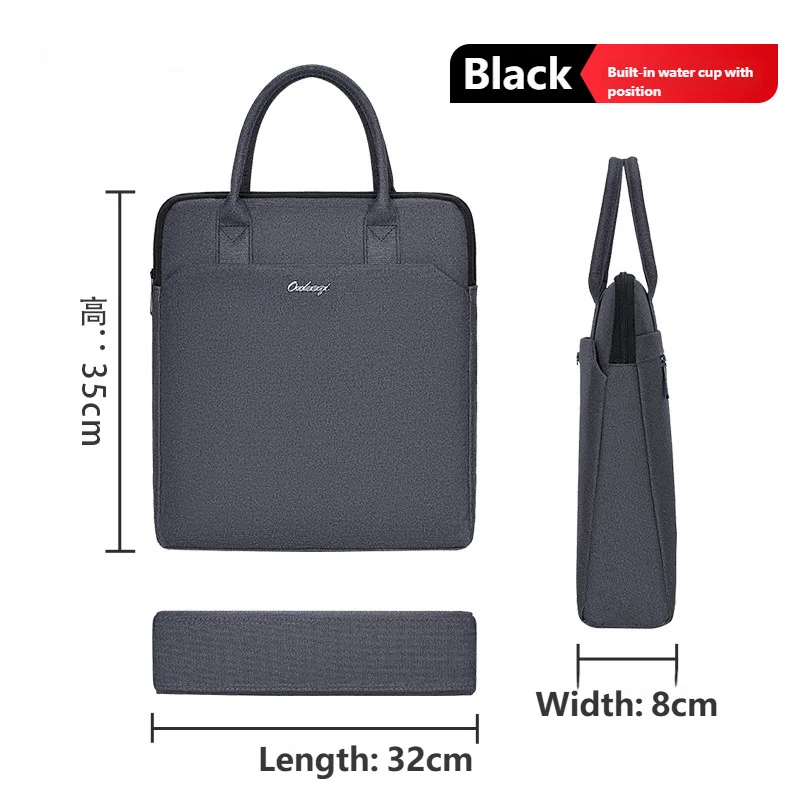 Деловая вертикальная сумка из ткани оксфорд - Фотография_4