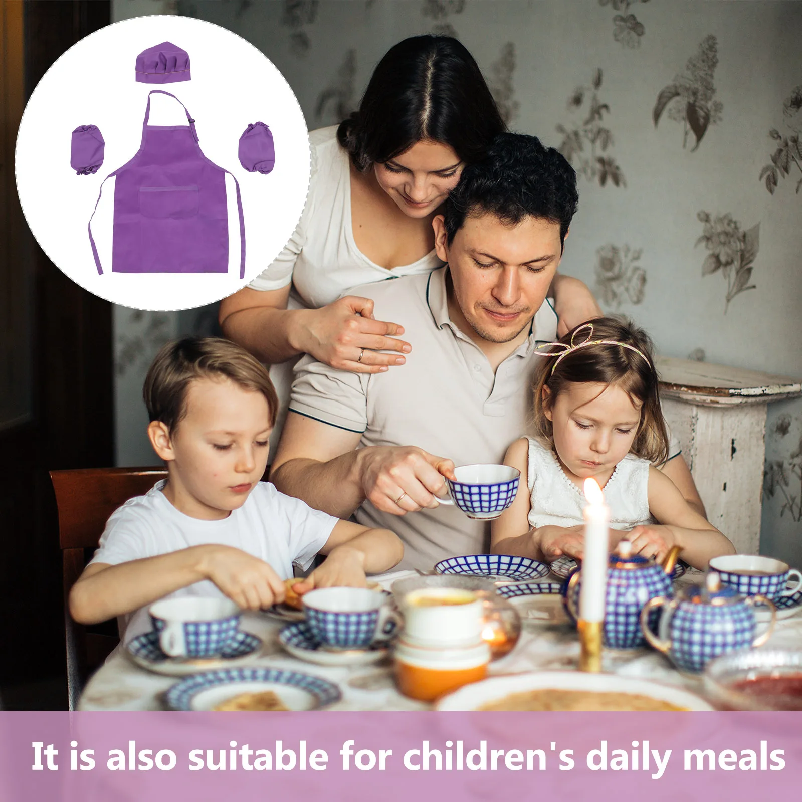 Детский фартук с шляпой и рукавами - Фотография_5