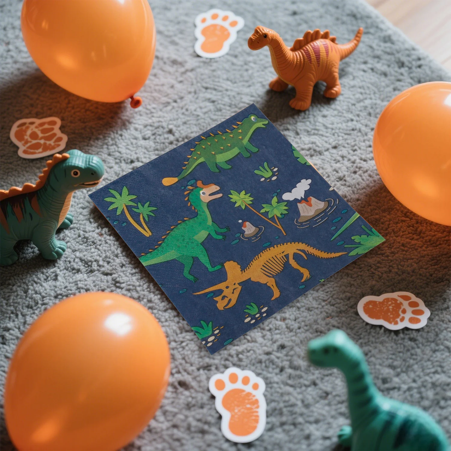 Доисторические салфетки t-rex из - Фотография_5
