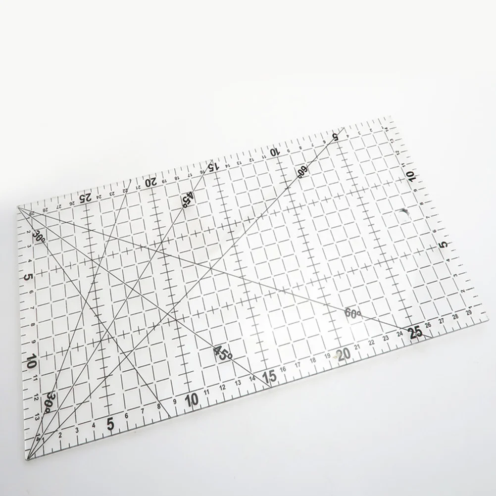 Черная акриловая квадратная линейка 15x30 см - Фотография_5