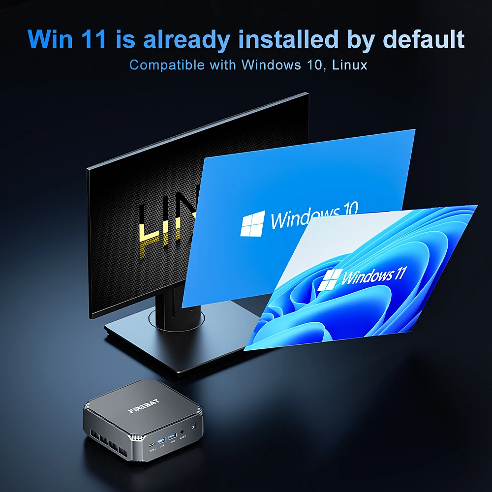 Firebat a6 minipc amd r7 6800h двухдиапазонный wi-fi6 bt5 - Фотография_5