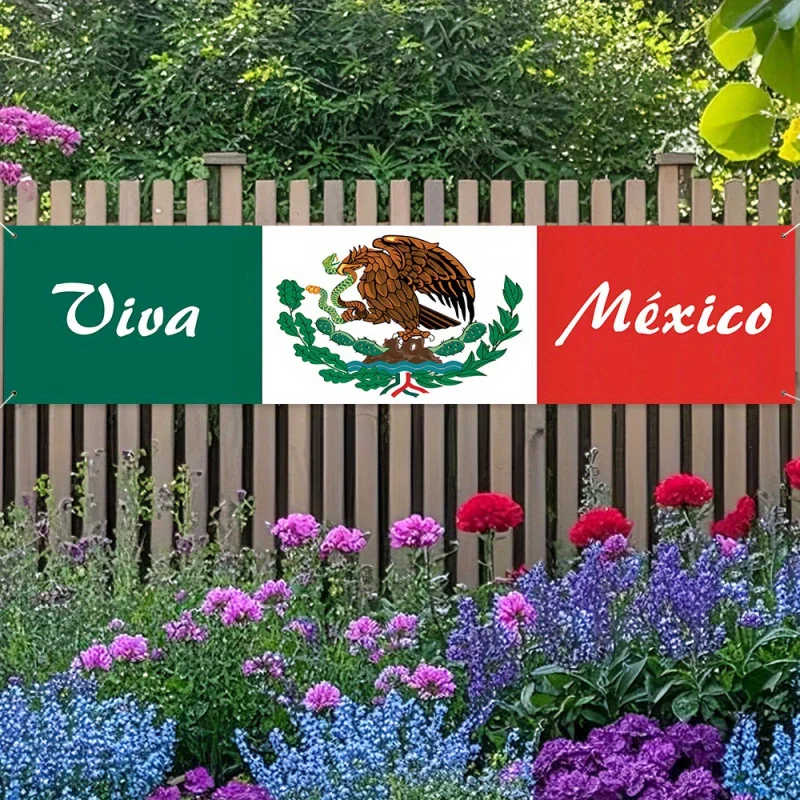 Viva mexico outdoor fence banner - Фотография_2