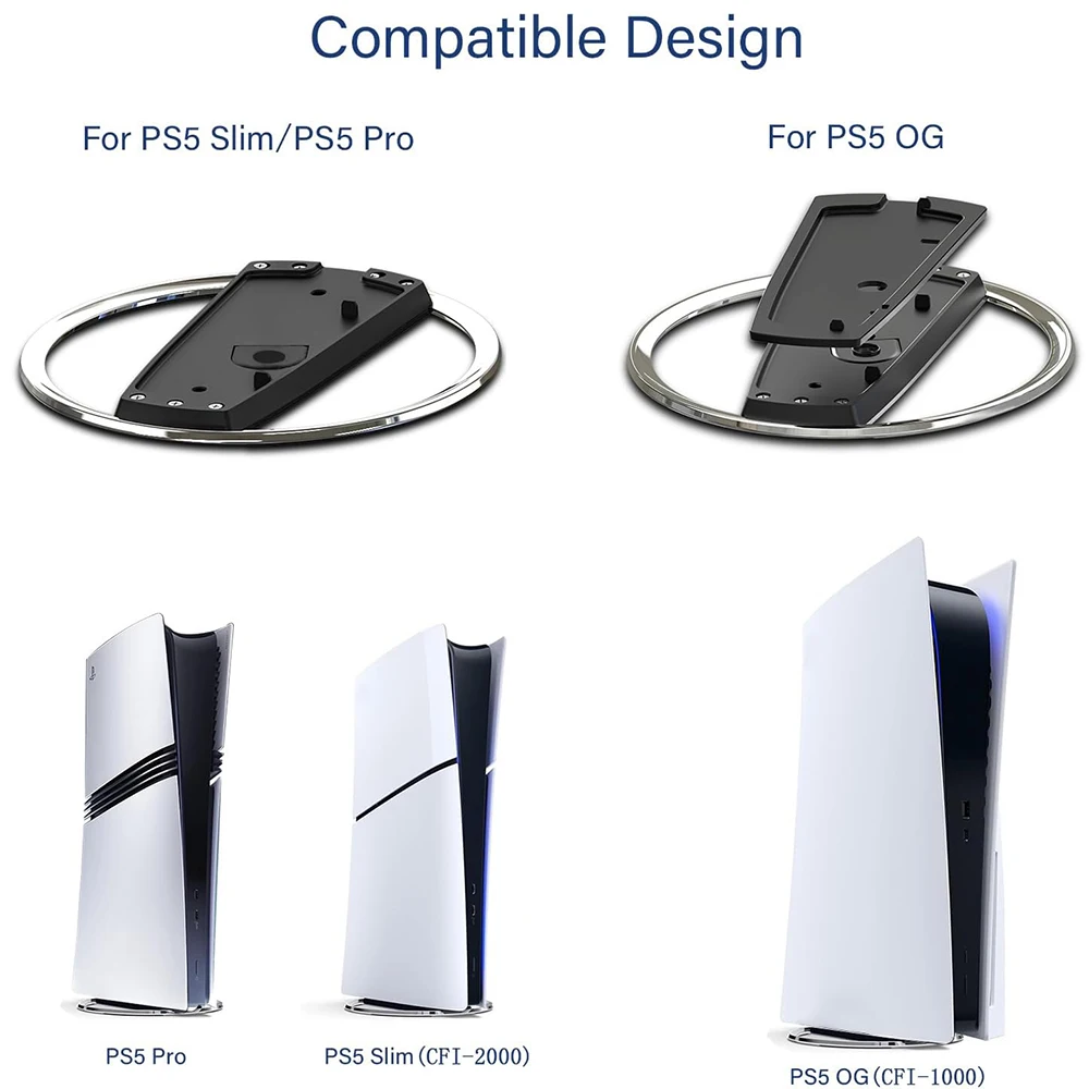 Портативная металлическая вертикальная подставка для ps5 и ps5 - Фотография_2