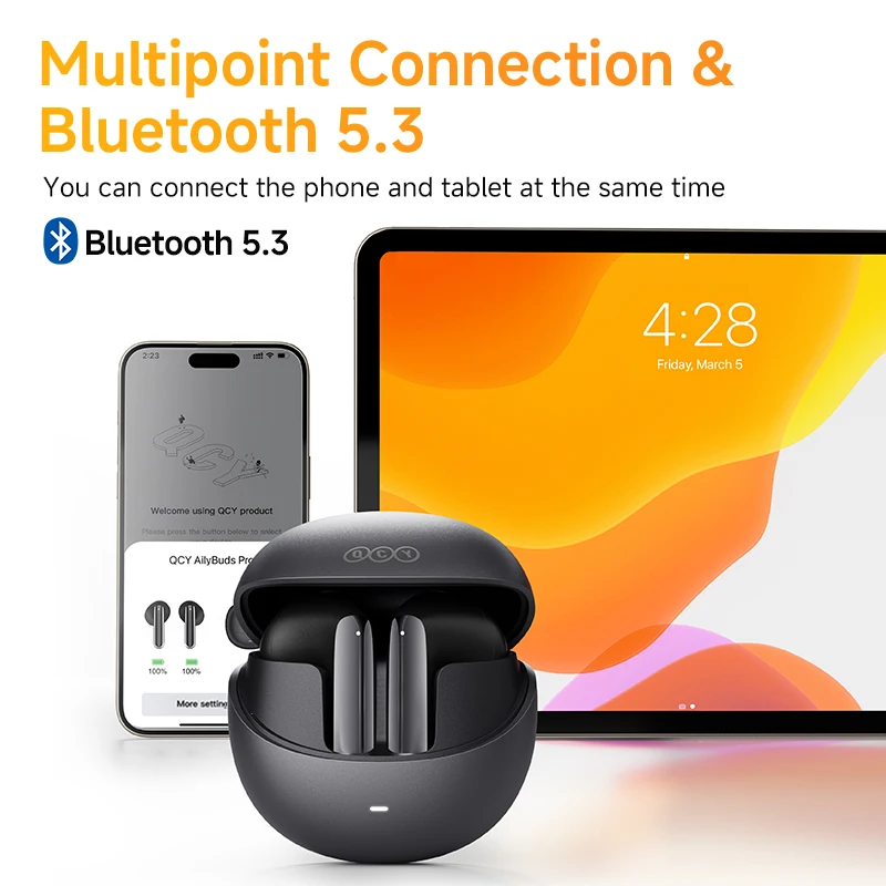 Беспроводные наушники qcy ht10 ailybuds pro+ anc - Фотография_5