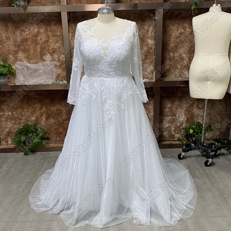 Свадебное платье roddrsya с длинным рукавом - Фотография_5