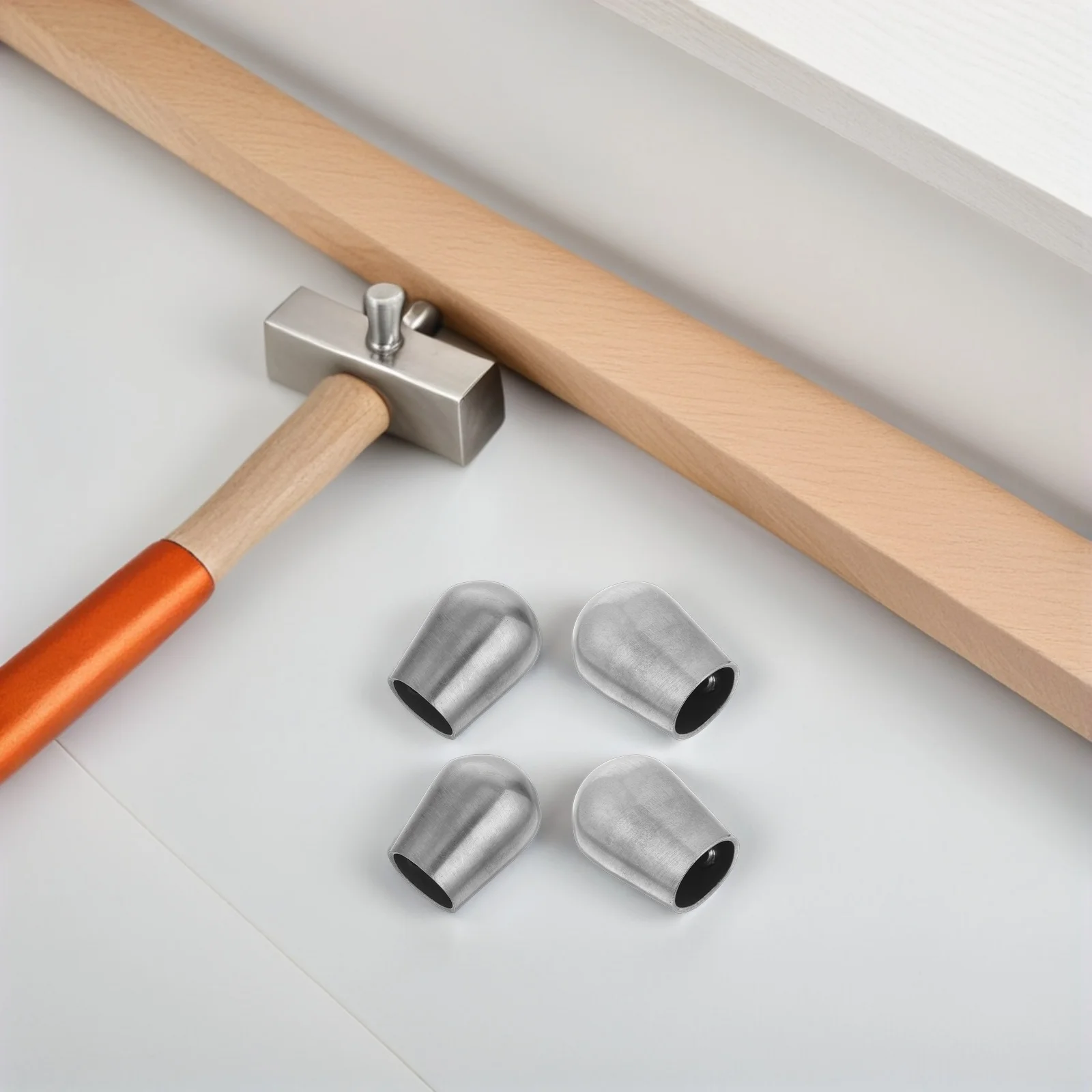 Торцевые заглушки для перил из нержавеющей стали для лестниц - Фотография_2