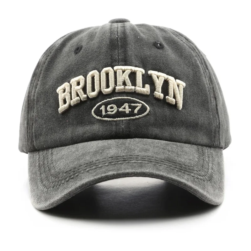 Бейсболки с вышивкой в стиле ретро brooklyn - Фотография_2