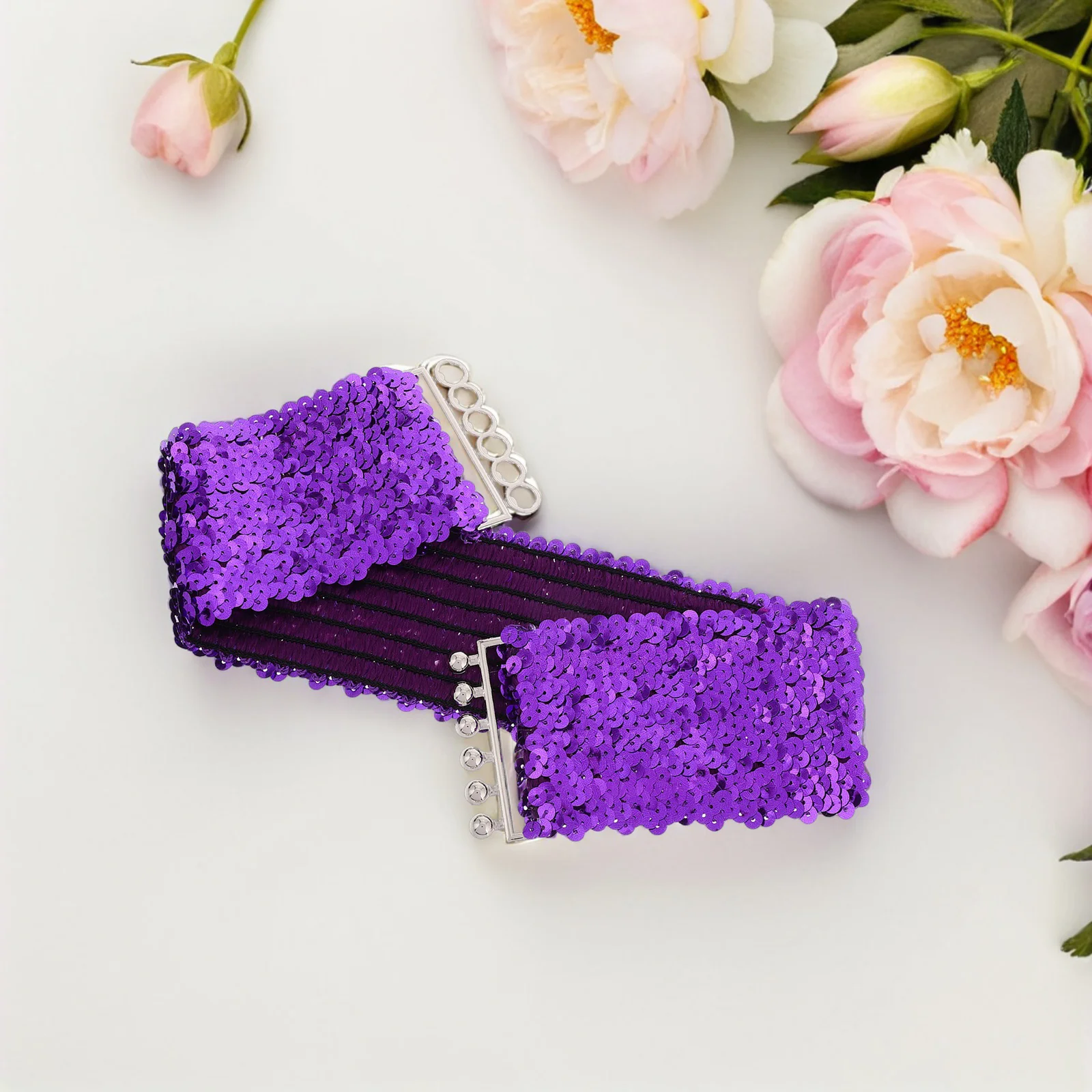 Блестящий пояс с блестками для женщин - Фотография_3