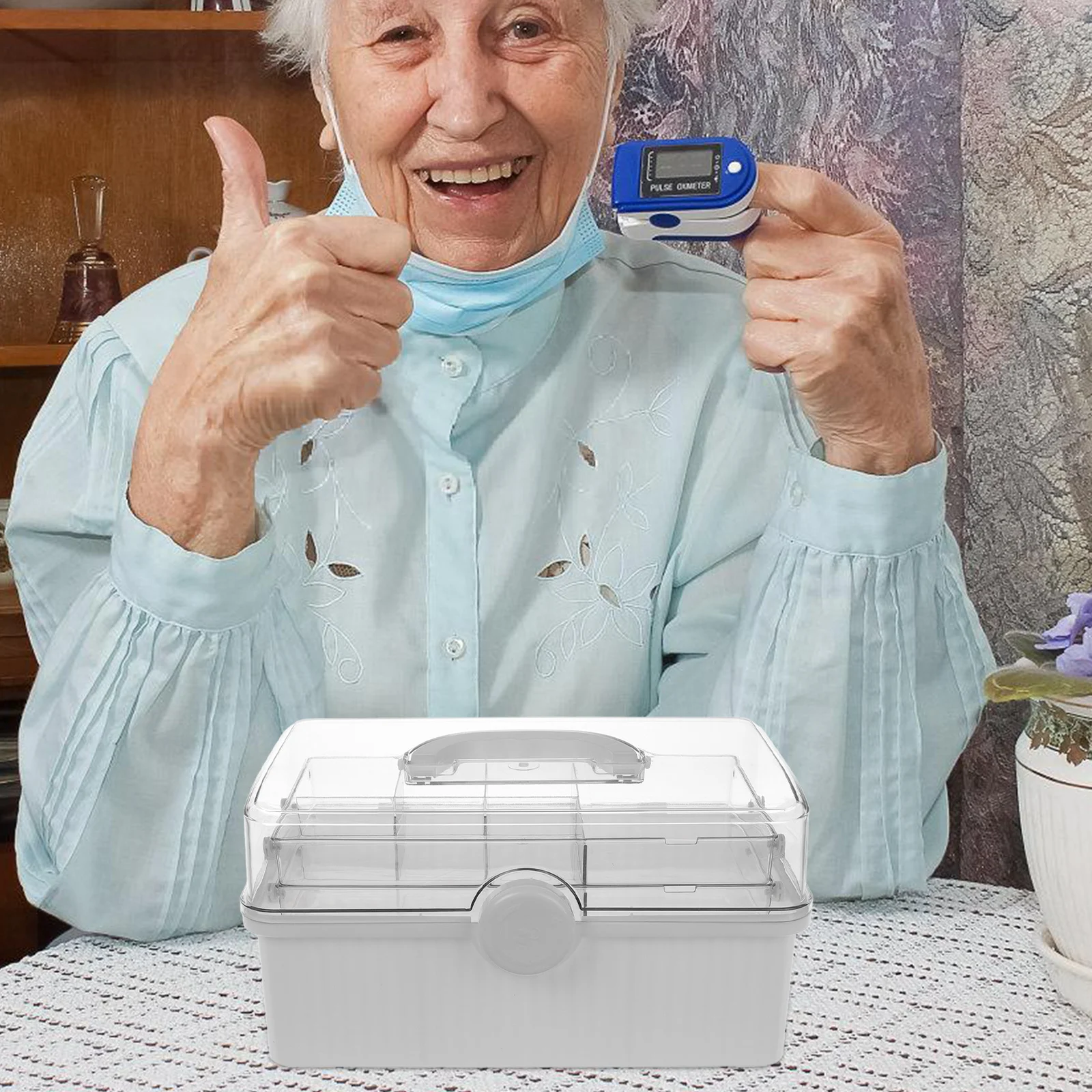 Органайзер для медицинских коробок с портативной ручкой - Фотография_6