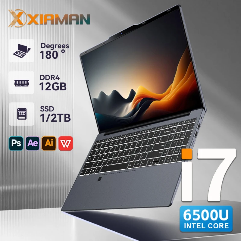 Xiaman 15,6-дюймовый ноутбук potrable