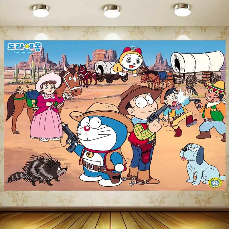 Doraemon фон для мальчика - Фотография_2