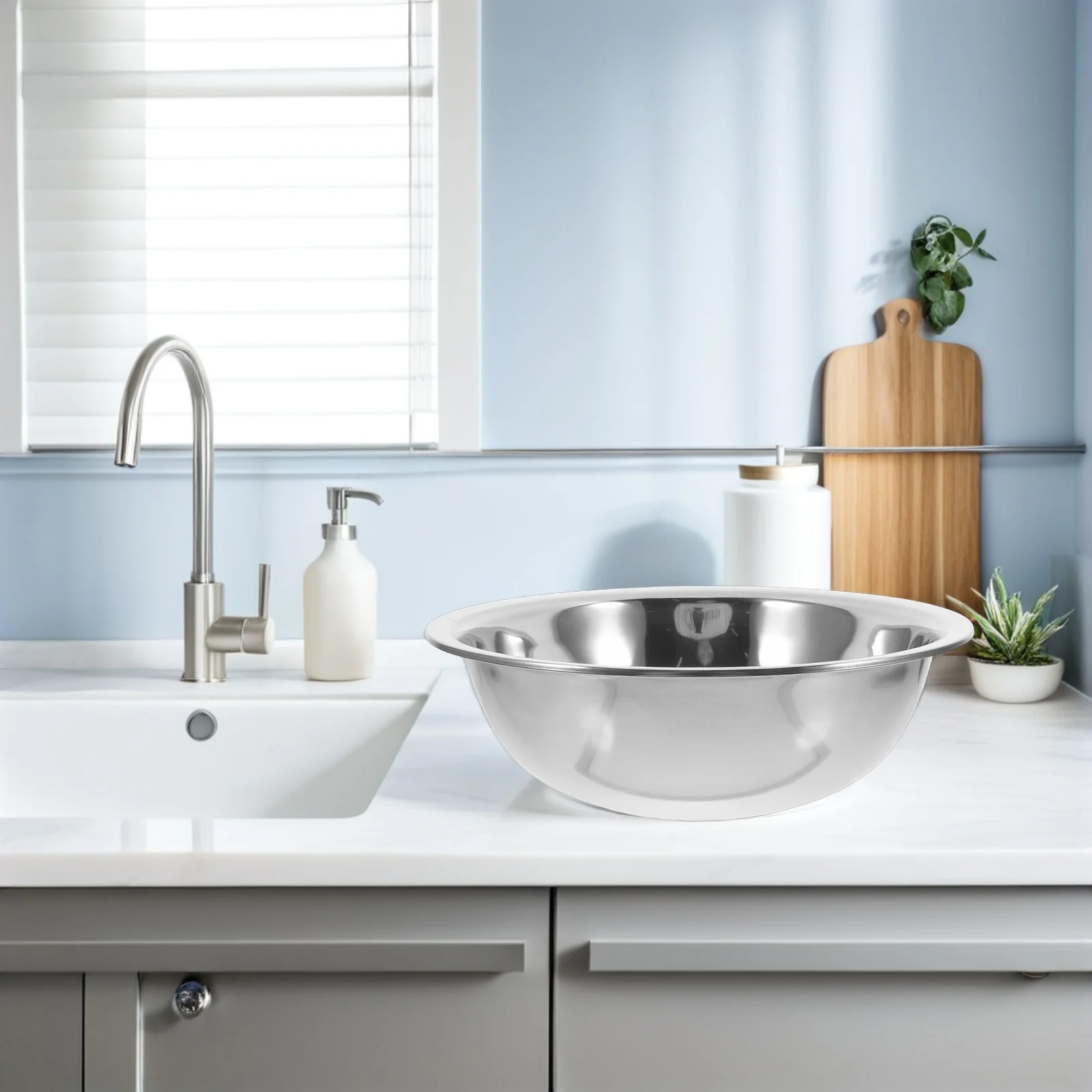 Многофункциональная чаша из нержавеющей стали 29 см для замачивания ног - Фотография_4