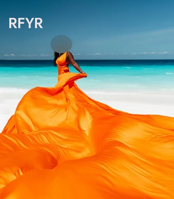 Rfyr вечернее платье трапециевидной формы с длинным шлейфом - Фотография_5