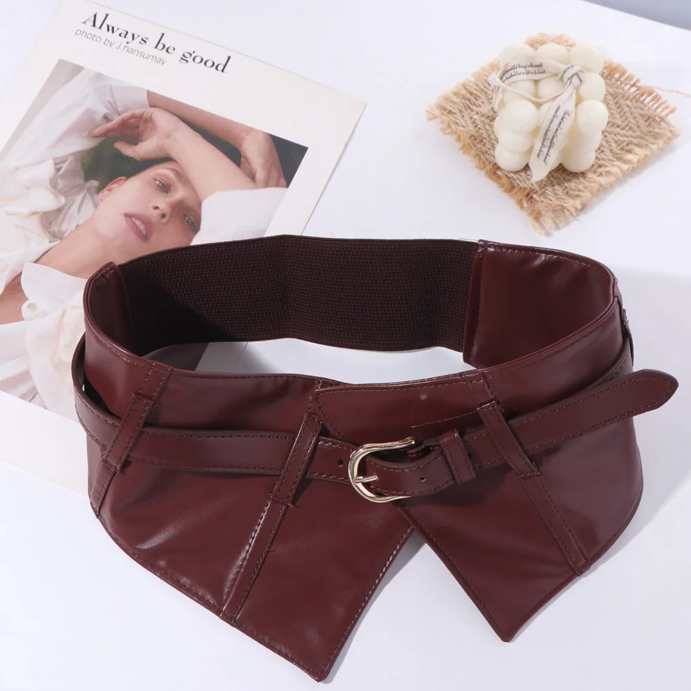 Готический регулируемый эластичный пояс из искусственной кожи - Фотография_5