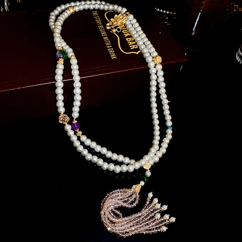 Ожерелье из настоящего позолоченного жемчуга - Фотография_6