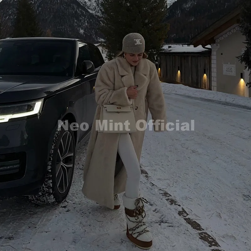 Neo mint роскошное длинное пальто - Фотография_4