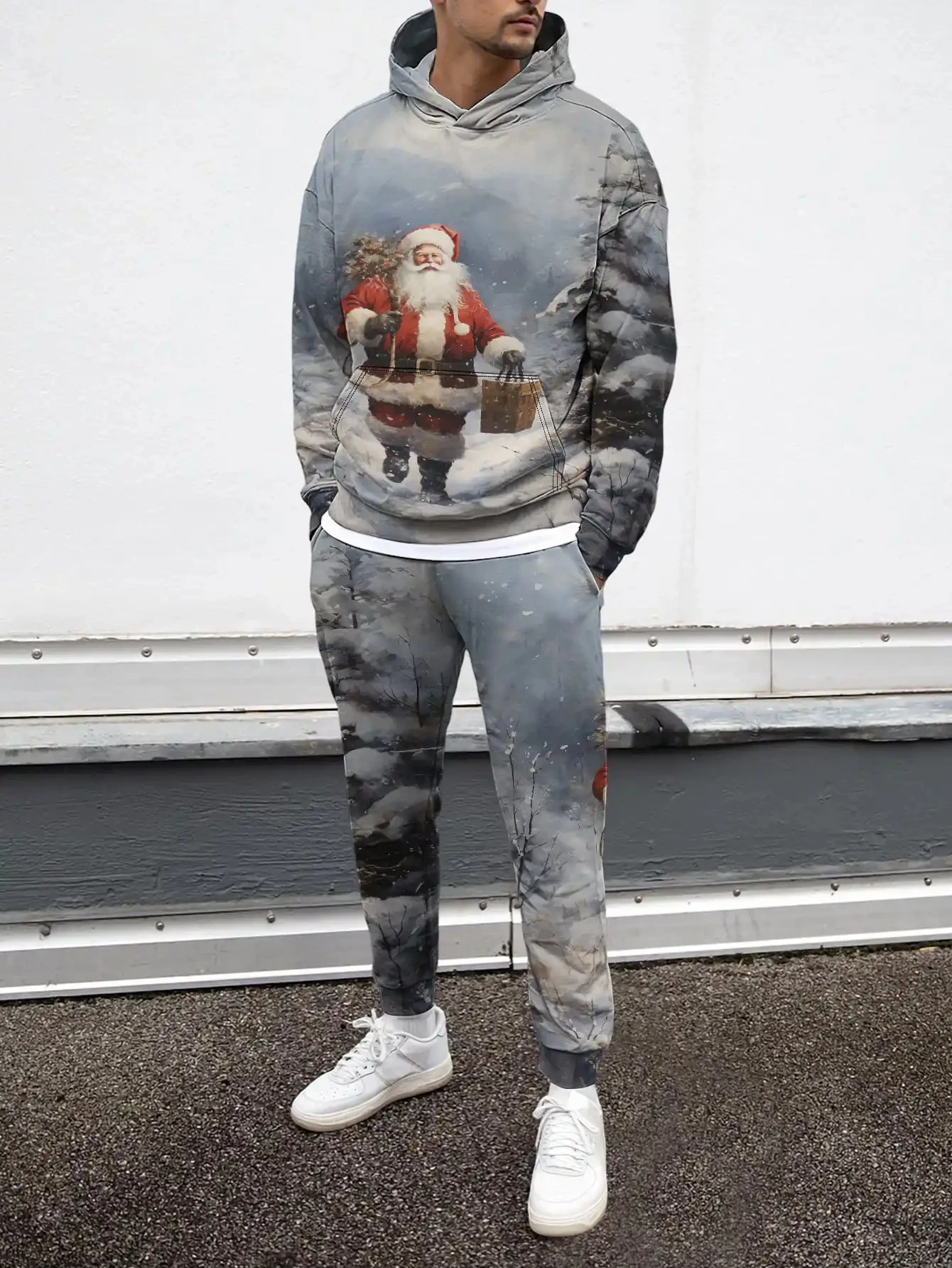 Мужские рождественские толстовки с 3d принтом - Фотография_3