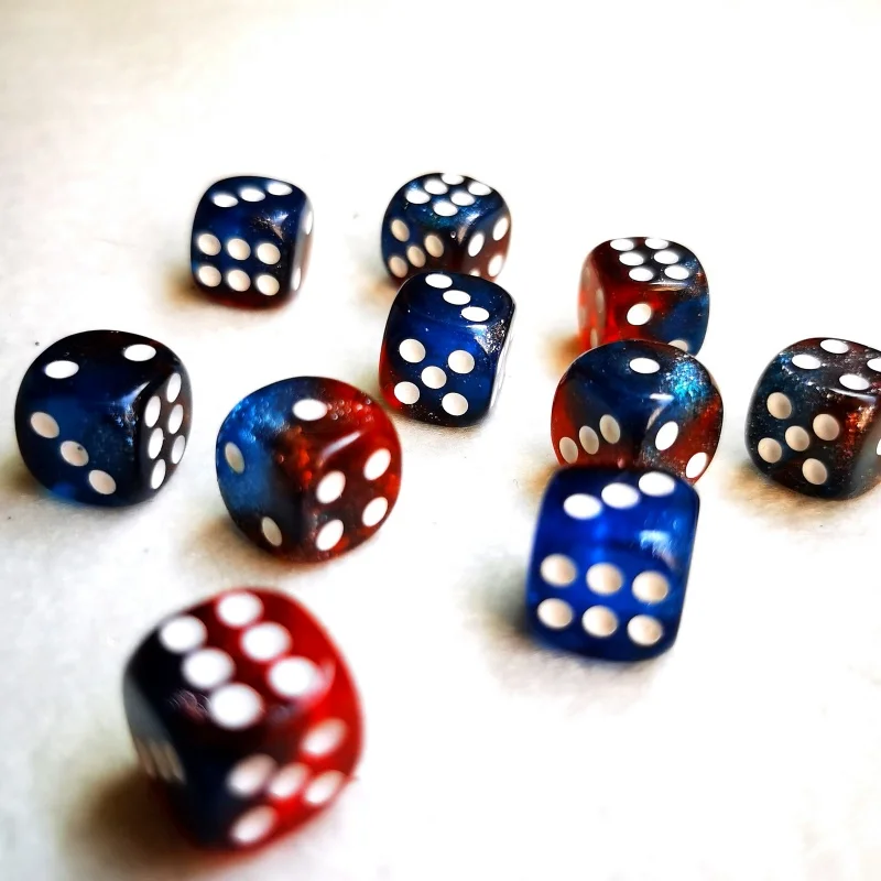 1,2 см d6 набор кубиков maths dice 10 шт - Фотография_4