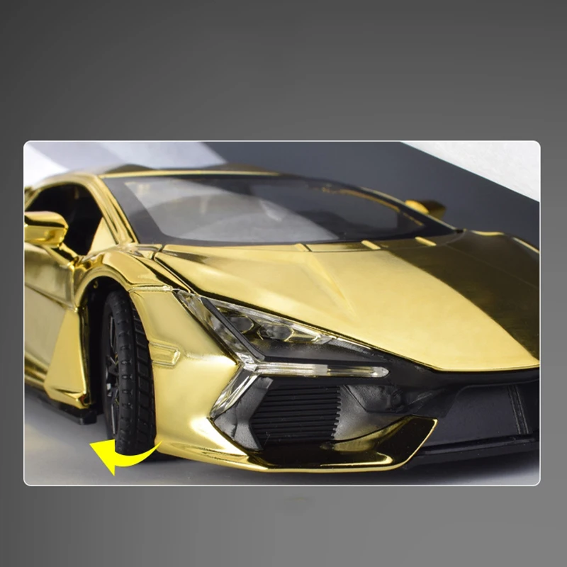 1:24 lamborghini revuelto гальваническая модель автомобиля из сплава - Фотография_4