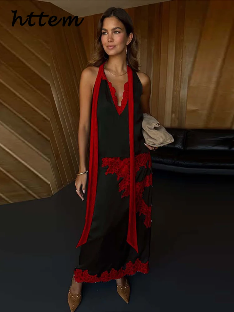 Элегантные кружевные комплекты с длинными юбками контрастного цвета - Фотография_6