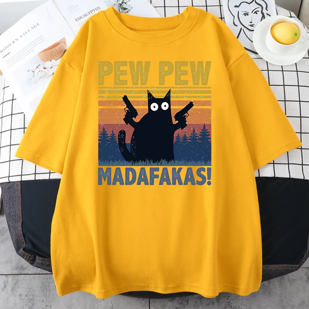 Мужская хлопковая футболка pew madafakas - Фотография_3