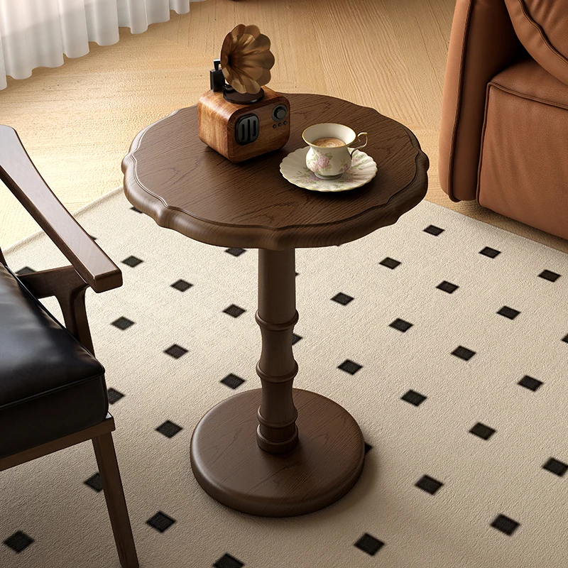 Круглый журнальный столик из массива дерева - Фотография_2