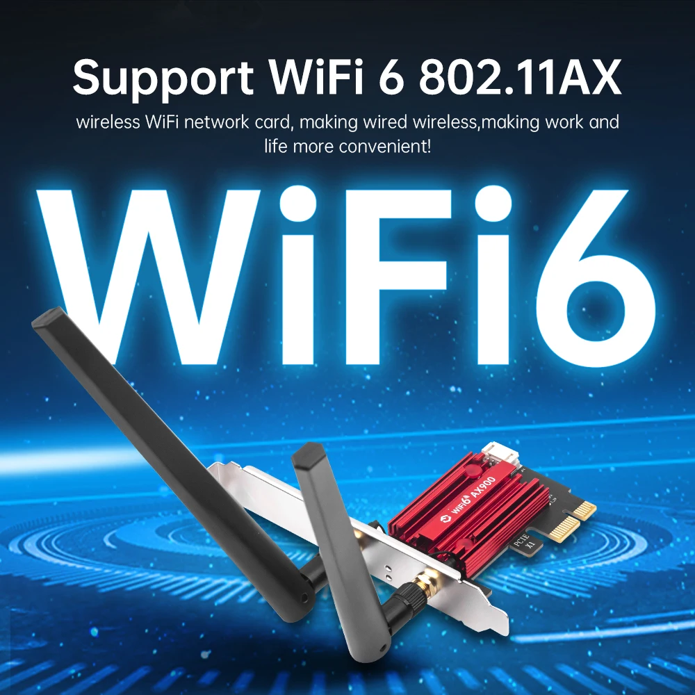 Wifi 6 ax900 pcie wi-fi адаптер bt5 - Фотография_2