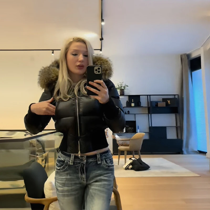 Осеннее винтажное пальто из искусственной замши для женщин - Фотография_2