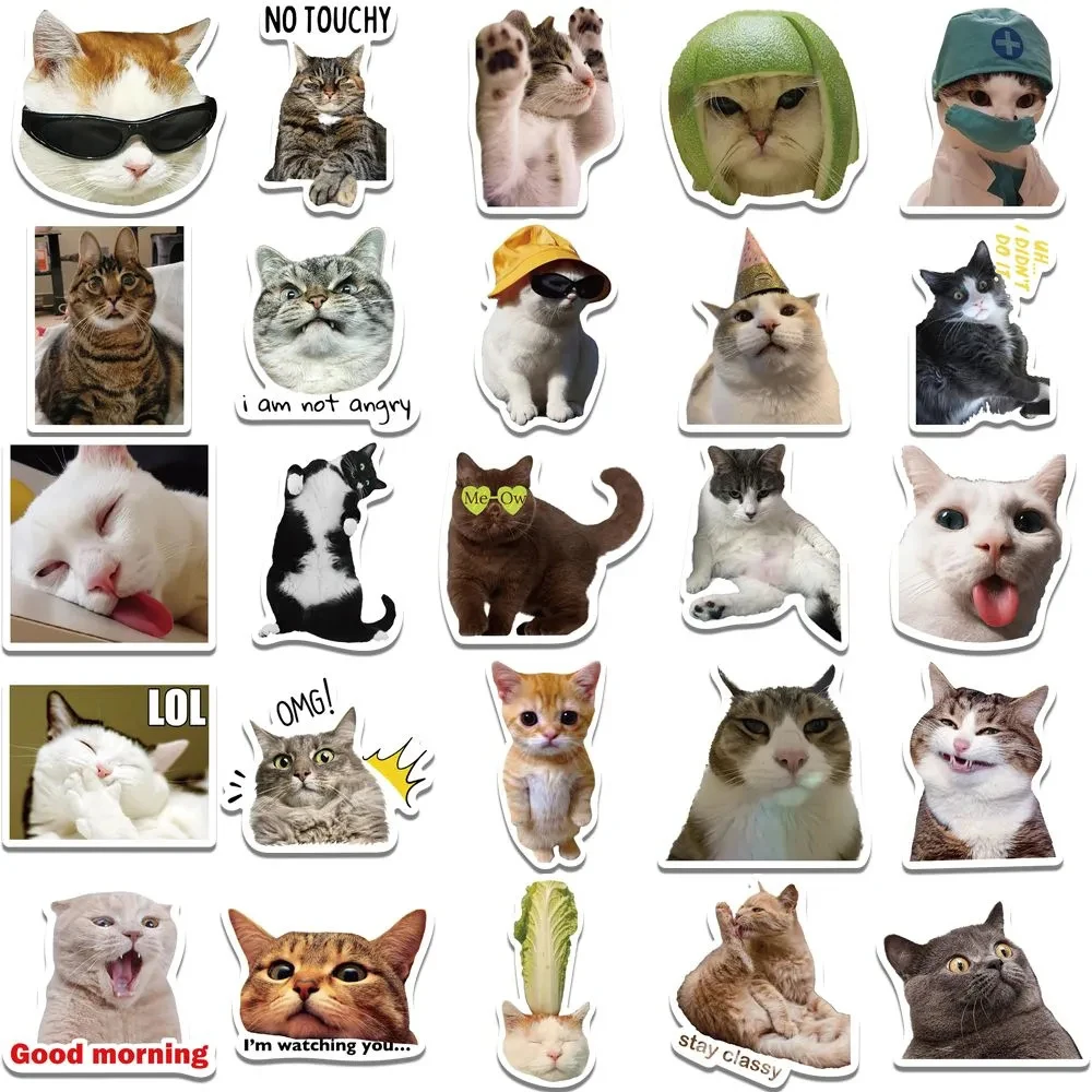 Kawaii love cat пвх наклейка эстетические - Фотография_6