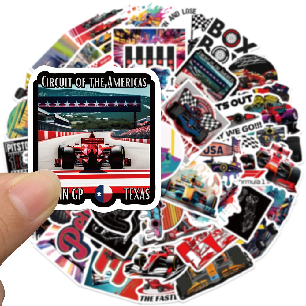 F1 формула-1 крутые скоростные гоночные наклейки для украшения мотоцикла - Фотография_5