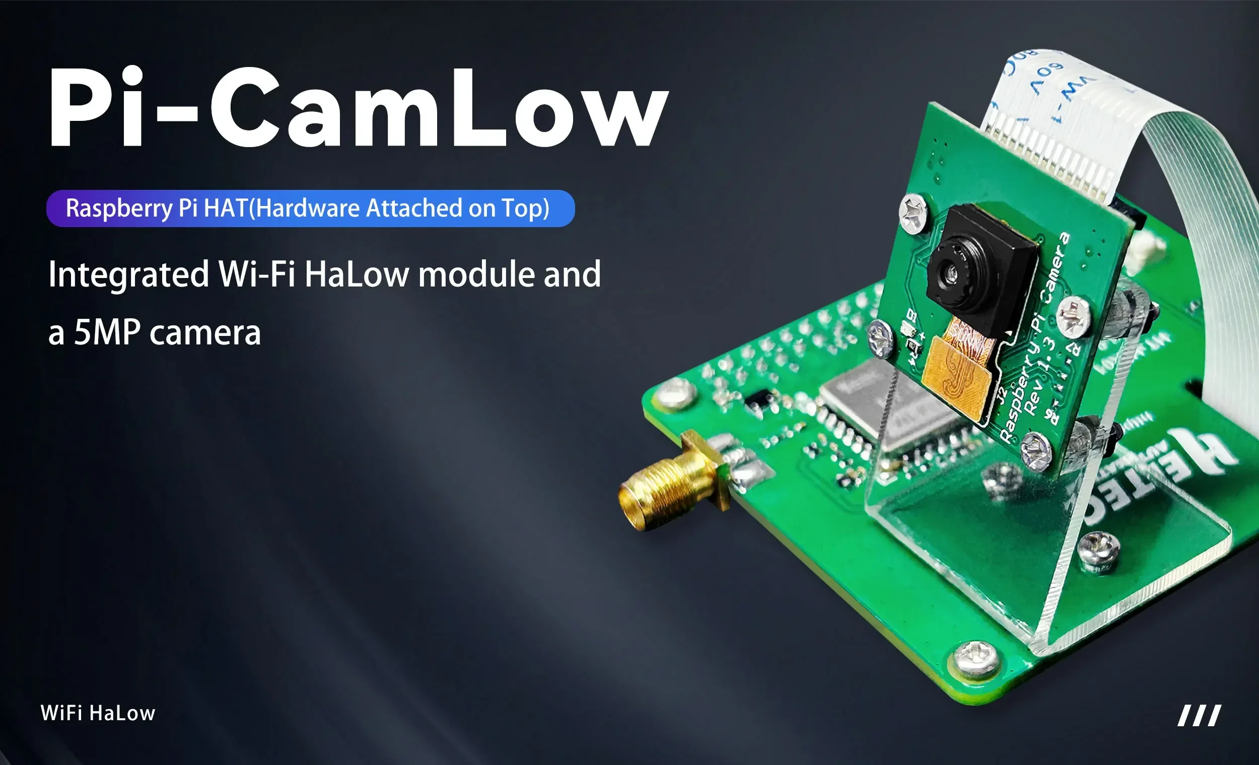 Модуль wi-fi halow heltec pi-camlow для raspberry pi hat - Фотография_2