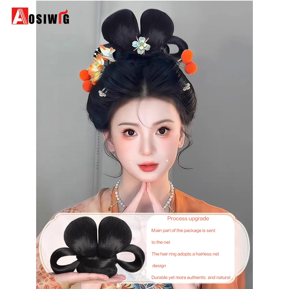 Синтетический парик hanfu головной - Фотография_3