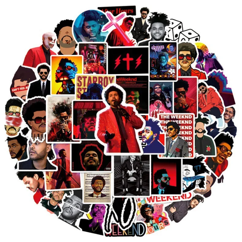 Наклейки «певица weeknd» - Фотография_5