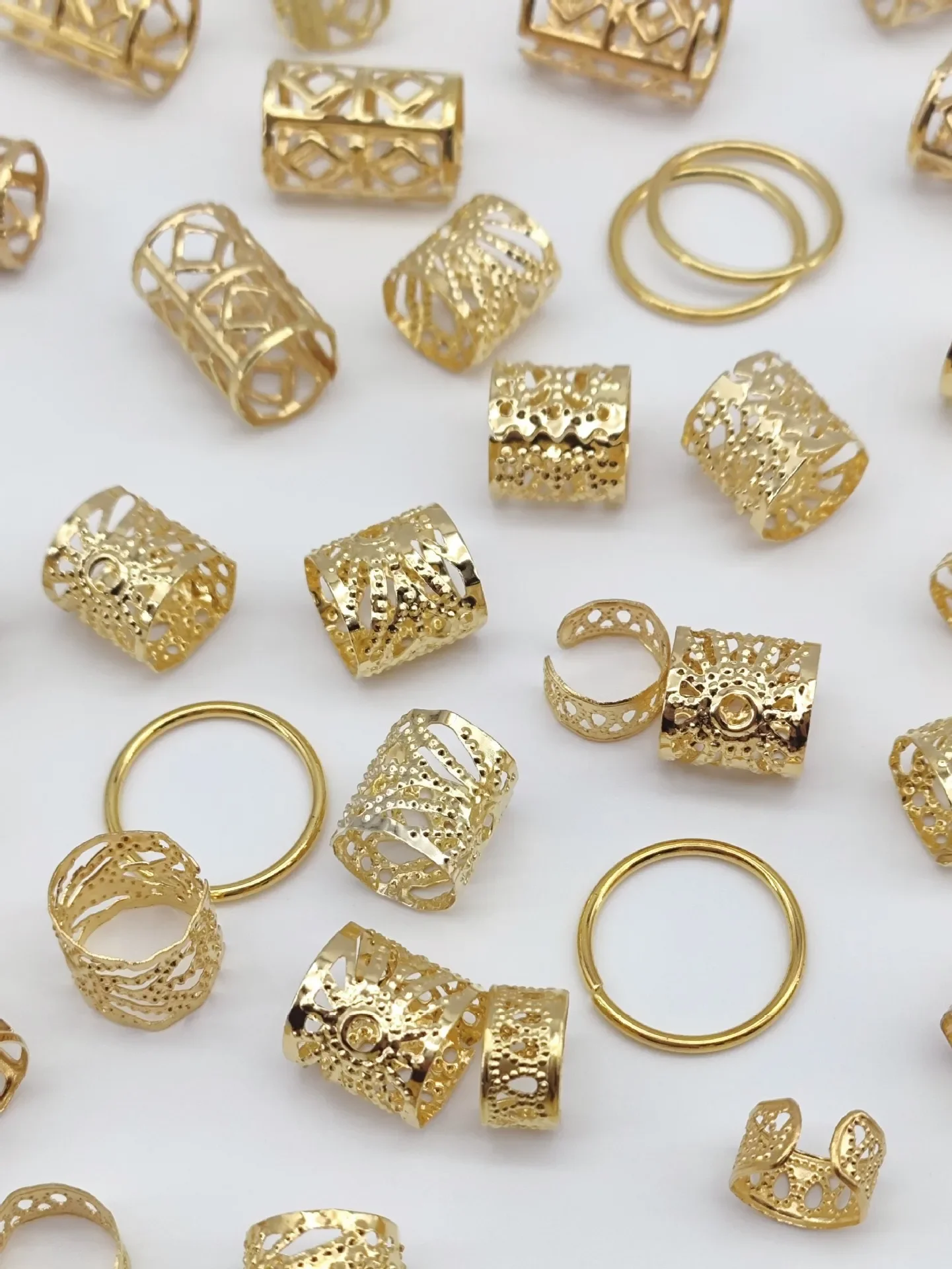 Металлические манжеты для плетения волос - Фотография_2