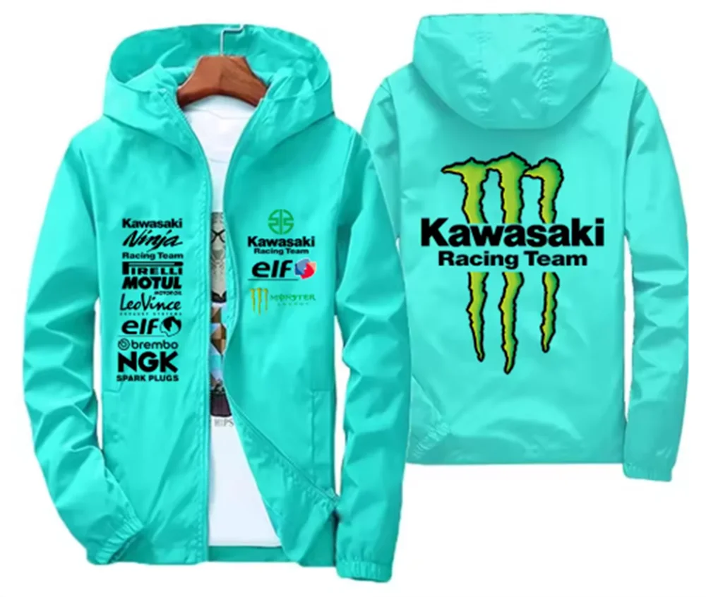Куртка гоночной команды с логотипом kawasaki - Фотография_6