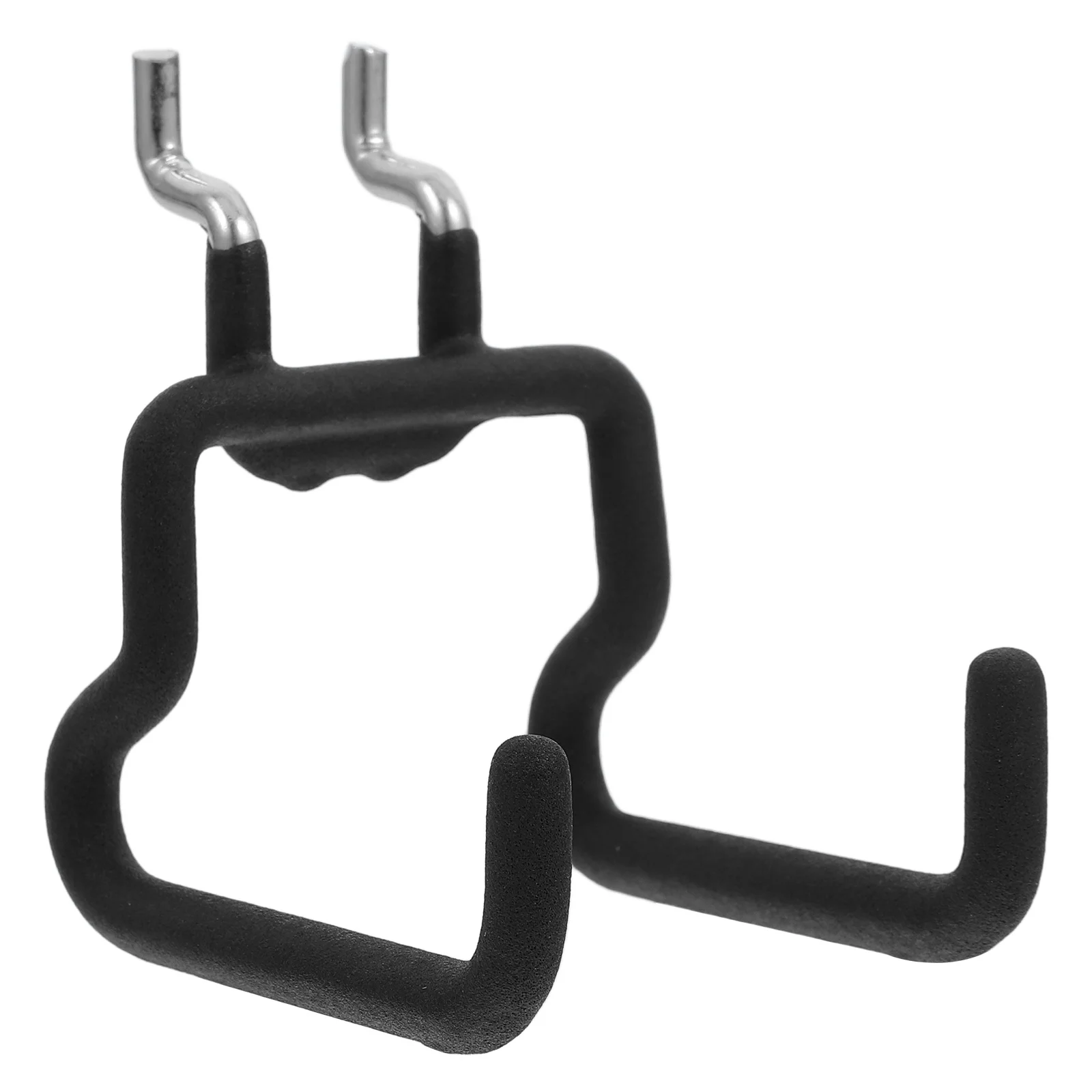 Белые металлические вешалки для перфорированной доски - Фотография_5