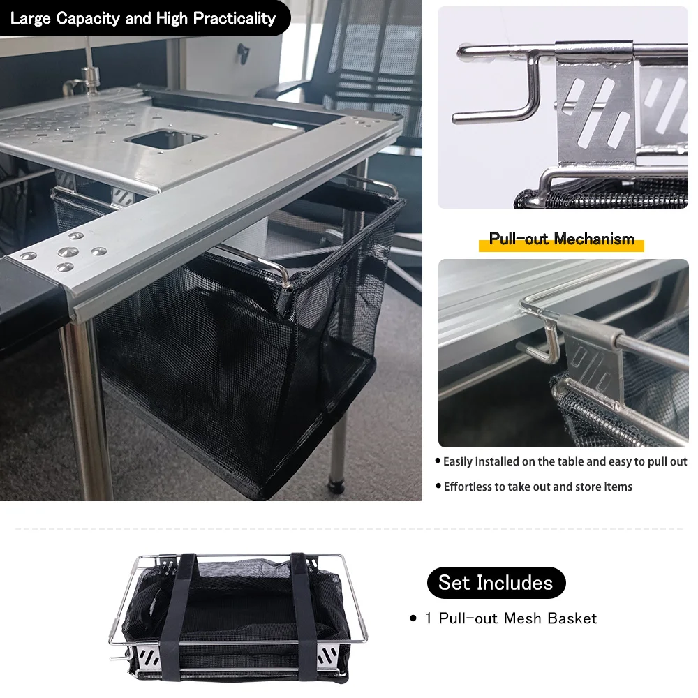 Deerest 1-одиничная выдвижная сетчатая корзина для стола igt - Фотография_6