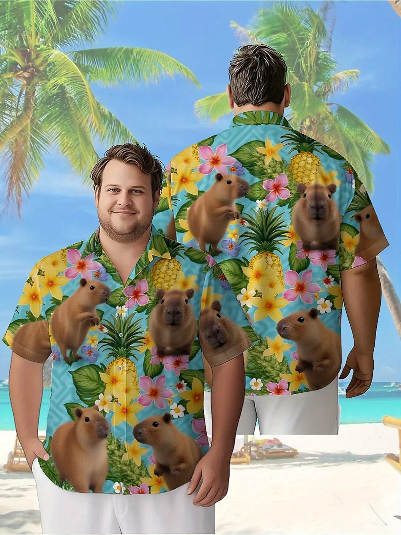 Мужские гавайские рубашки больших