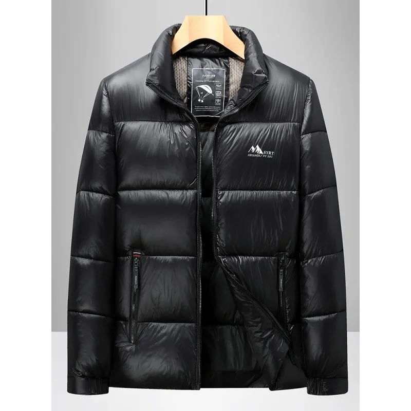 Зимнее новое мужское хлопковое пальто высокого качества с ярким лицом - Фотография_5