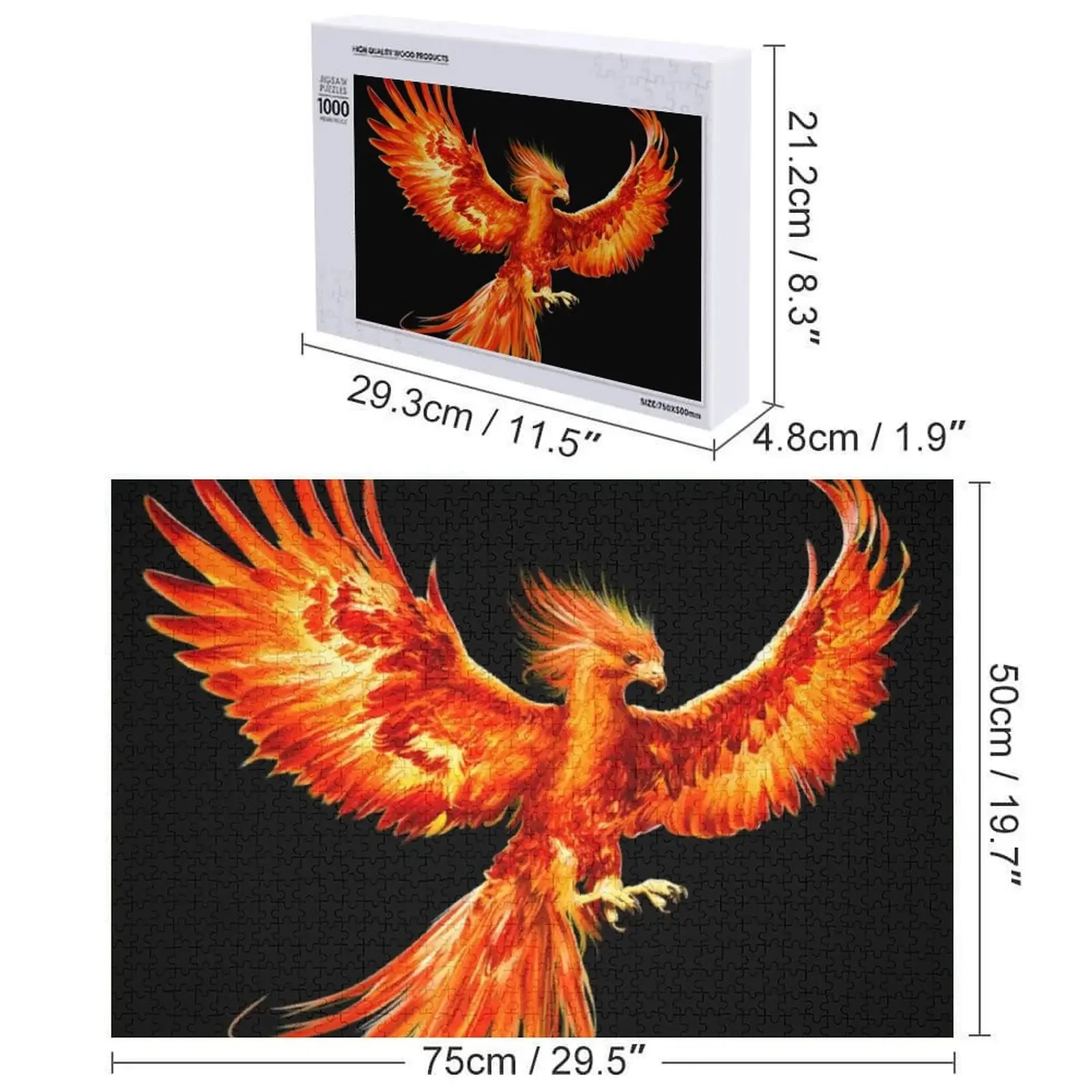 Пазл феникс, индивидуальное имя - Фотография_6