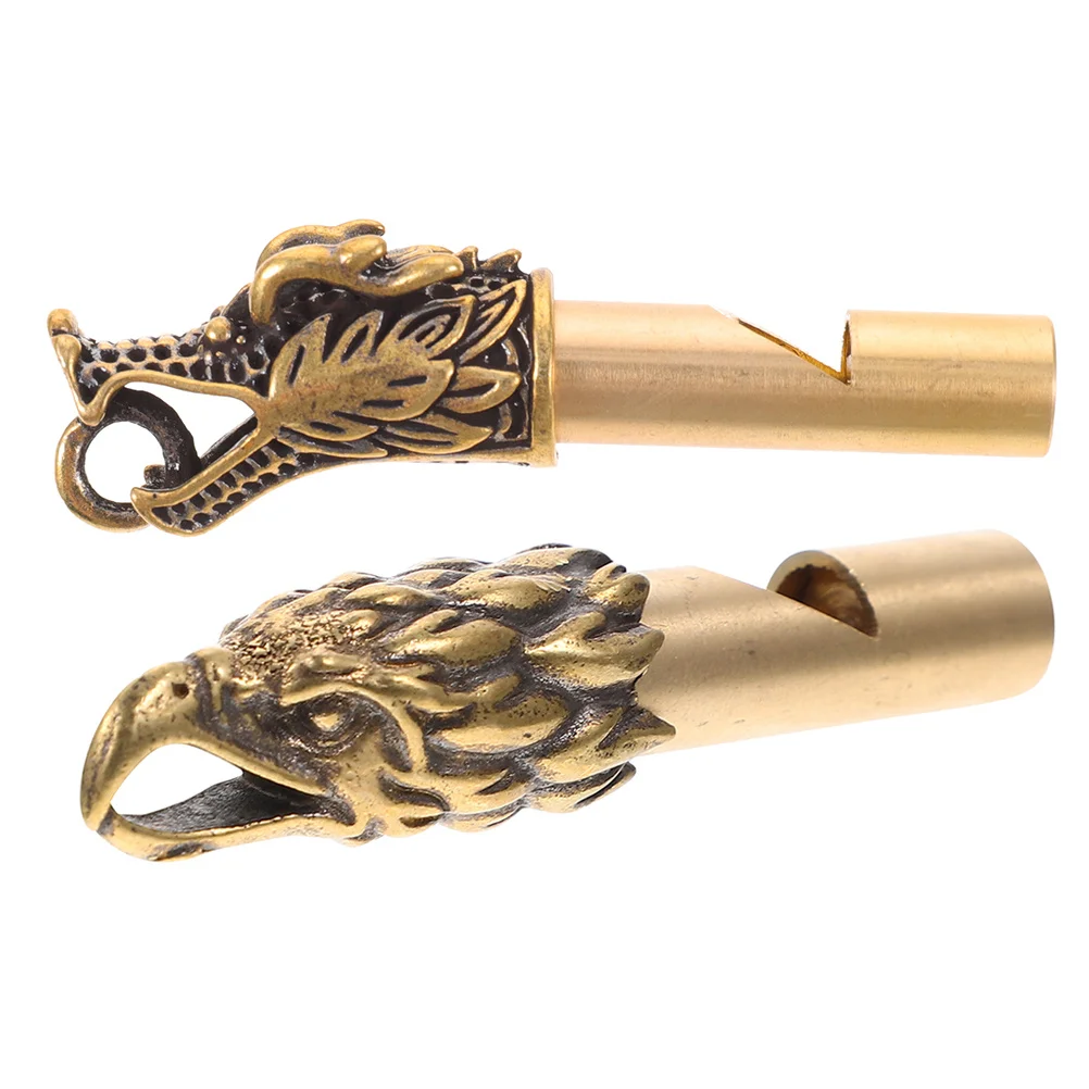 Медный свисток ретро брелок мини - Фотография_3