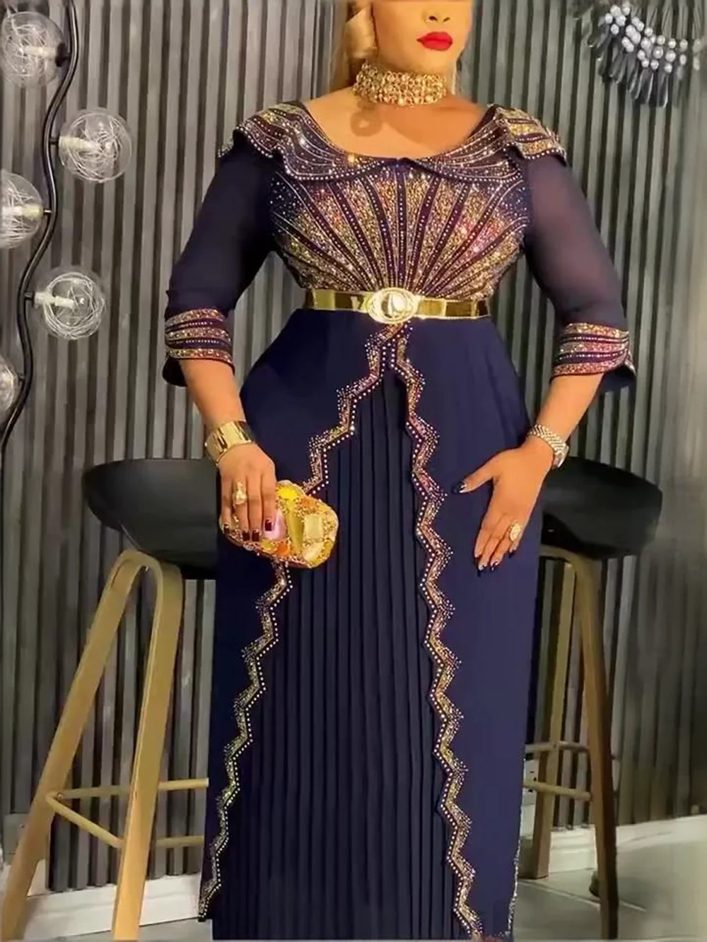 Африканские вечерние платья больших размеров для женщин - Фотография_3