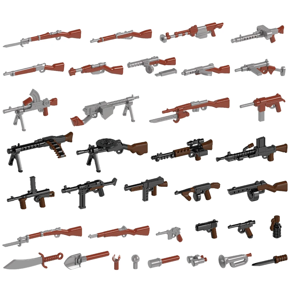 Ww2 военная фигурка оружие солдаты - Фотография_5