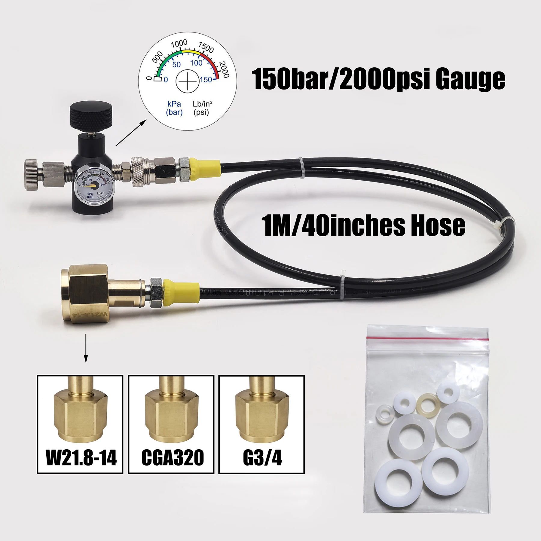 Бутылка для баллона с газировкой воды и co2 (тип резьбы tr21-4) - Фотография_2