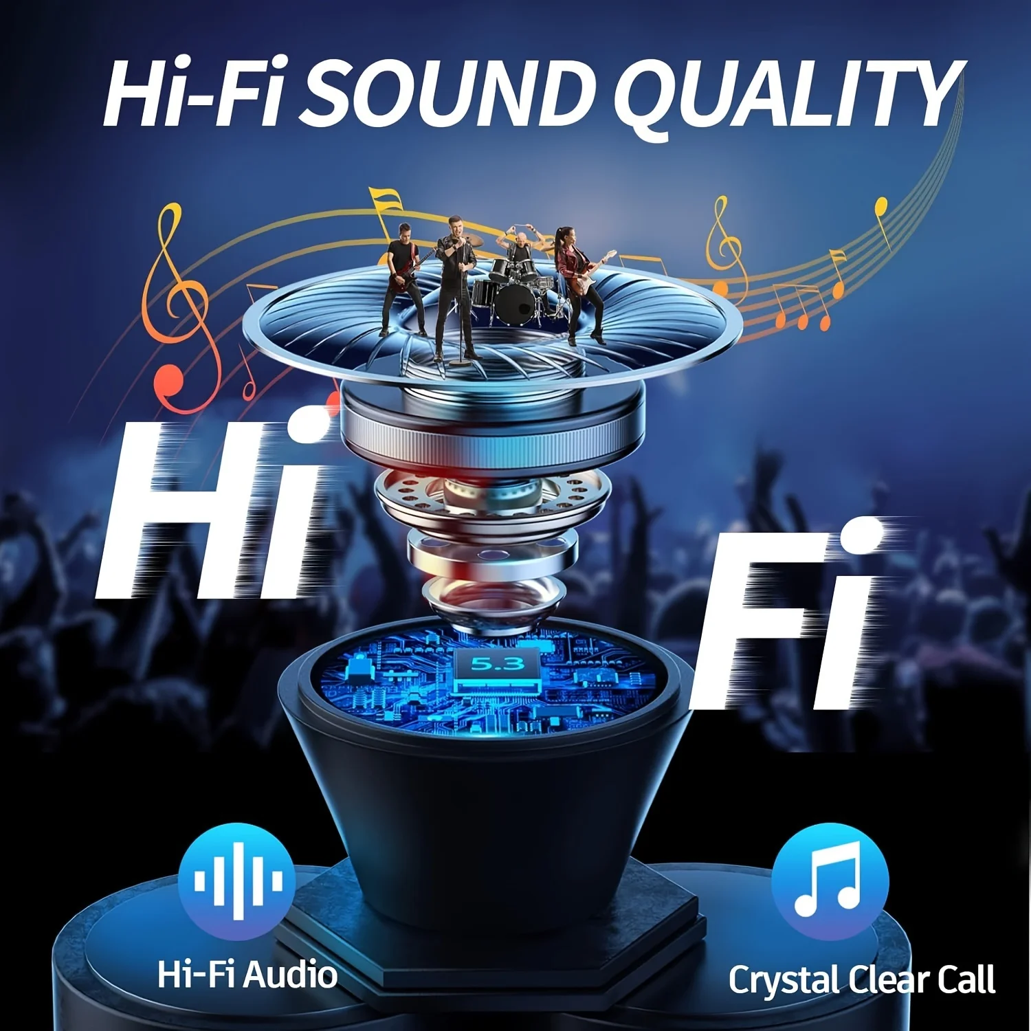 Беспроводные наушники 40 дб с шумоподавлением bluetooth 5 - Фотография_4