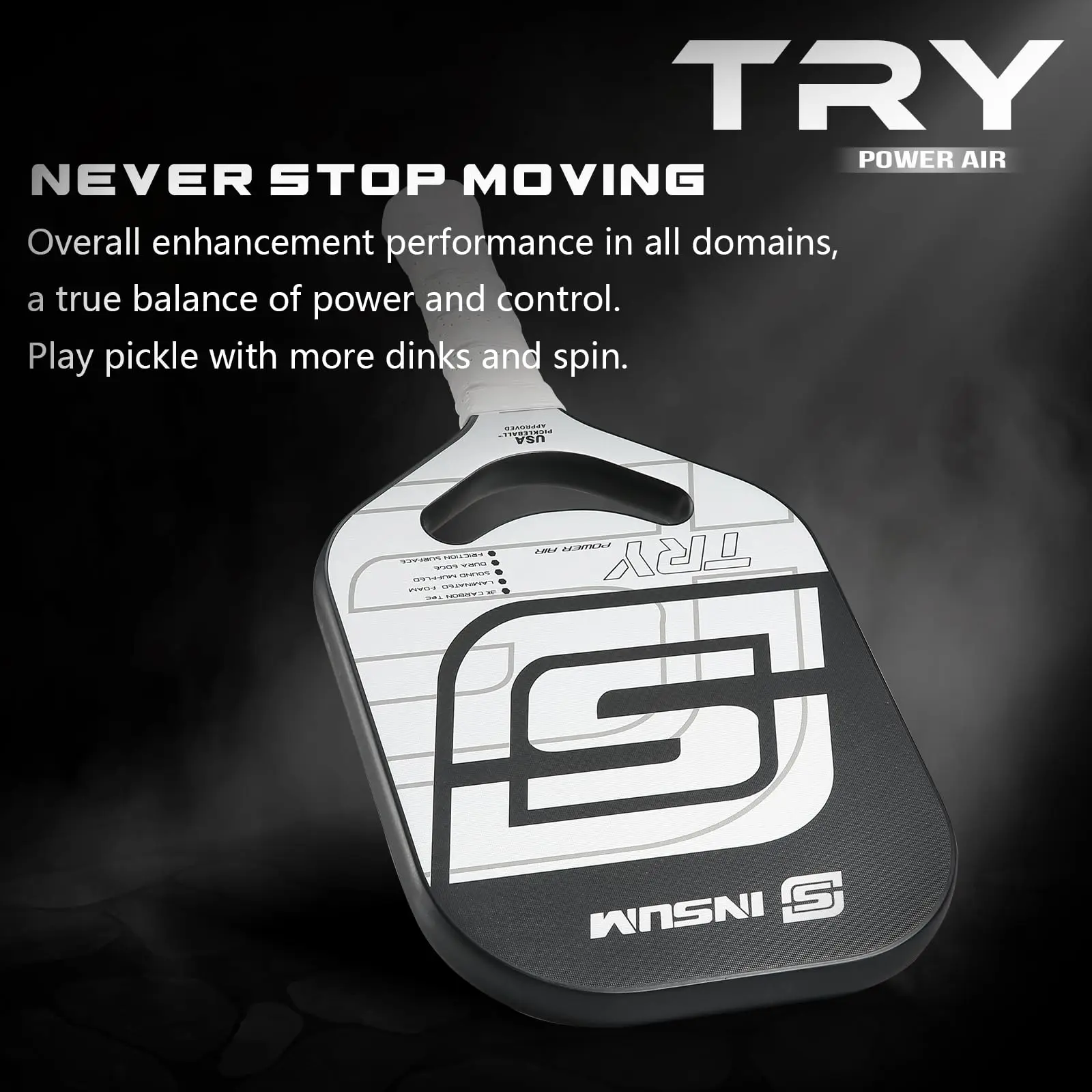 Insum-pickleball paddle с термоформованным полипропиленовым сердечником - Фотография_4